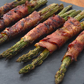 Grilled BBQ Prosciutto Wrapped Asparagus 