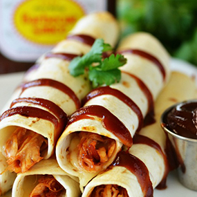 BBQ Chicken and Bacon Taquitos 
