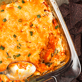 Buffalo Pulled-Chicken Dip